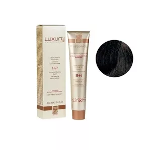 4/7 Середньо-коричневий матовий  Крем-фарба для волосся з білим чаєм та екстрактом орхідеї, 100 мл LUXURY Haircolor GREEN LIGHT