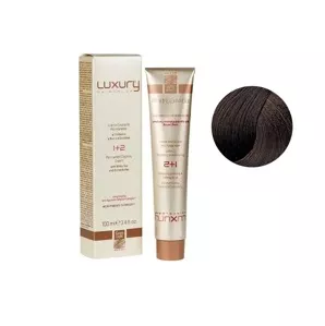 4/88 Середньо-коричневий шоколадний інтенсивний Крем-фарба для волосся з білим чаєм та екстрактом орхідеї, 100 мл LUXURY Haircolor GREEN LIGHT