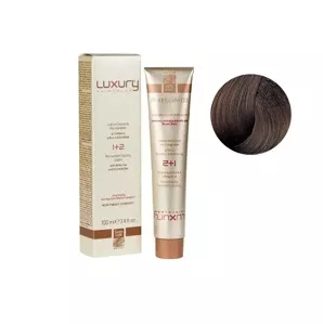 6/8 Темний блондин шоколадний Крем-фарба для волосся з білим чаєм та екстрактом орхідеї, 100 мл LUXURY Haircolor GREEN LIGHT