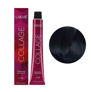 1/70 Синьо-чорний  Крем-фарба для волосся стійка, 60 мл Permanent Hair Color COLLAGE LAКME