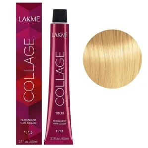 10/30 Платновий блондин золотистий Крем-фарба для волосся стійка, 60 мл Permanent Hair Color COLLAGE LAКME