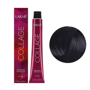3/22 Темно-каштановий фіолетовий яскравий  Крем-фарба для волосся стійка, 60 мл Permanent Hair Color COLLAGE LAКME