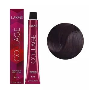 5/52 Світло-каштановий махагоново-фіолетовий  Крем-фарба для волосся стійка, 60 мл Permanent Hair Color COLLAGE LAКME
