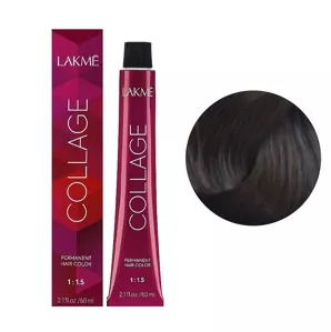 5/64 Світло-каштановий коричнево-мідний  Крем-фарба для волосся стійка, 60 мл Permanent Hair Color COLLAGE LAКME