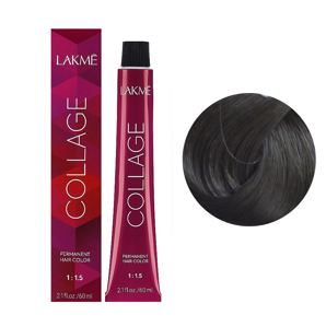 6/17 Темний блондин попелясто-синій  Крем-фарба для волосся стійка, 60 мл Permanent Hair Color COLLAGE LAКME