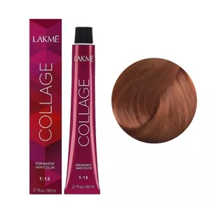 7/44 Середній блондин мідний яскравий  Крем-фарба для волосся стійка, 60 мл Permanent Hair Color COLLAGE LAКME