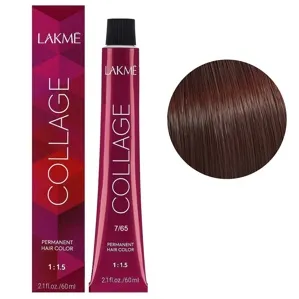 7/65 Середній блондин коричнево-махагоновий Крем-фарба для волосся стійка, 60 мл Permanent Hair Color COLLAGE LAКME