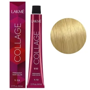 9/30 Дуже світлий блондин золотистий Крем-фарба для волосся стійка, 60 мл Permanent Hair Color COLLAGE LAКME