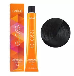 3/00 Темно-каштановий натуральний Фарба для тонування волосся без аміаку, 60мл Demi-permanent Hair Color GLOSS LAKME