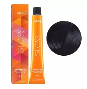 3/22 Темно-каштановий фіолетовий яскравий Фарба для тонування волосся без аміаку, 60мл Demi-permanent Hair Color GLOSS LAKME