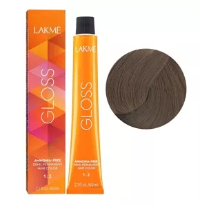 7/30 Середній блондин золотистий Фарба для тонування волосся без аміаку, 60мл Demi-permanent Hair Color GLOSS LAKME