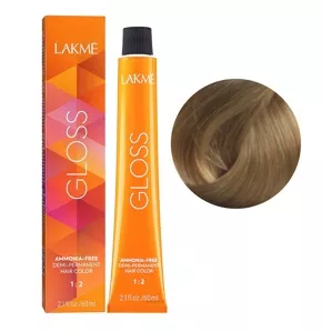 8/64 Світлий блондин коричнево-мідний Фарба для тонування волосся без аміаку, 60мл Demi-permanent Hair Color GLOSS LAKME