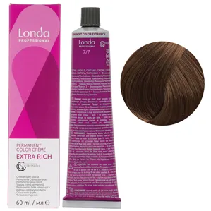 7/7 середній блондин коричневий Стійка фарба для волосся, 60 мл Permanent Color Londa Professional