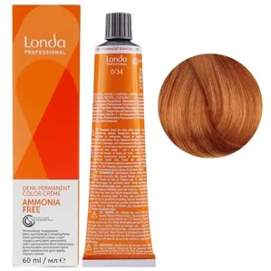0/34 золотисто-мідний мікстон Демі-перманентна фарба без аміаку, 60 мл Demi-Permanent Color Londa Professional