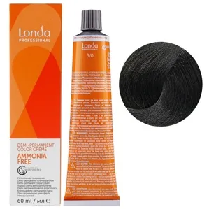 3/0 темний брюнет Демі-перманентна фарба без аміаку, 60 мл Demi-Permanent Color Londa Professional