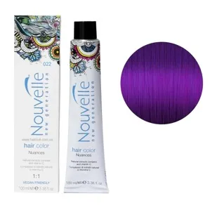 022 фіолетовий Фарба для волосся перманентна, 100мл Permanent Hair Color Nouvelle