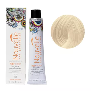12/00 ультра світлий блондин плюс Фарба для волосся перманентна, 100мл Permanent Hair Color Nouvelle