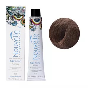 5/4 світлий мідно-каштановий Фарба для волосся перманентна, 100мл Permanent Hair Color Nouvelle