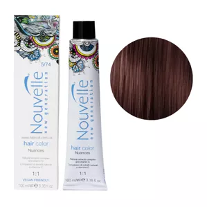 5/74 палісандрове дерево 100 ml Фарба для волосся перманентна, 100мл Permanent Hair Color Nouvelle
