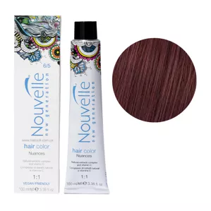 6/5 Темний червоного дерева русявий Фарба для волосся перманентна, 100мл Permanent Hair Color Nouvelle