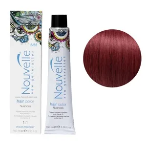 6/65 червоний червоний Фарба для волосся перманентна, 100мл Permanent Hair Color Nouvelle