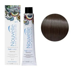 6/71 графіт Фарба для волосся перманентна, 100мл Permanent Hair Color Nouvelle