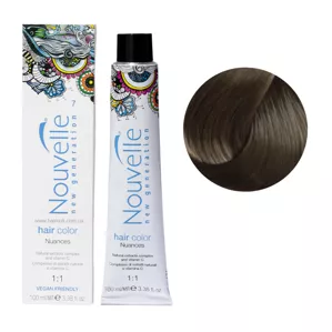 7 середньо-русявий Фарба для волосся перманентна, 100мл Permanent Hair Color Nouvelle