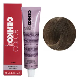 7/00+ Блондин натуральний інтенсивний Стійка перманентна крем-фарба для волосся, 60 мл Permament Hair Color EXPLOSION C:EHKO