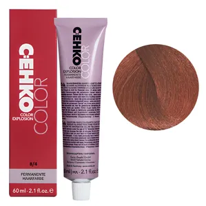 8/4 Світлий блондин мідний Стійка перманентна крем-фарба для волосся, 60 мл Permament Hair Color EXPLOSION C:EHKO
