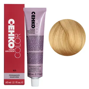 9/3 Дуже світлий блондин золотистий Стійка перманентна крем-фарба для волосся, 60 мл Permament Hair Color EXPLOSION C:EHKO