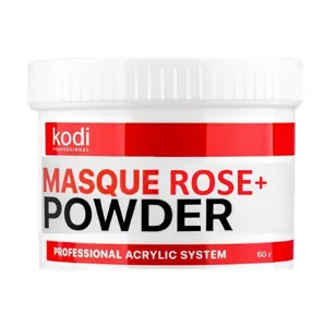Акрилова пудра камуфлююча, 60 г Колір: Натуральний рожевий Masque Rose+ Аcrylic Рowder  KODI Professional 