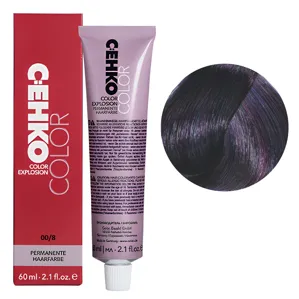 00/8 мікс-тон фіолетовий Стійка перманентна крем-фарба для волосся, 60 мл Permament Hair Color EXPLOSION C:EHKO