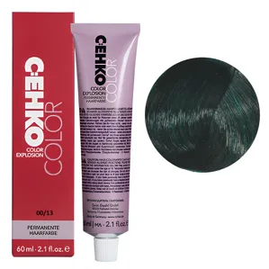 00/13 мікс-тон зелений Стійка перманентна крем-фарба для волосся, 60 мл Permament Hair Color EXPLOSION C:EHKO