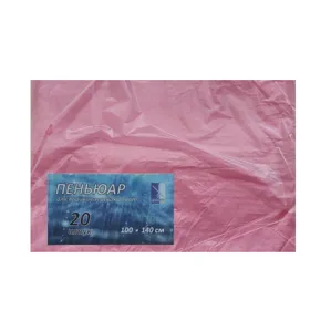 Пеньюар для перукарських робіт 100х140 см (20 шт в пачці) з поліетилену, колір: В АСОРТИМЕНТІ Перукарські аксесуари