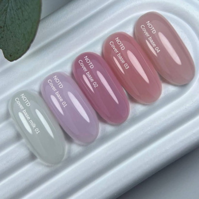 База камуфлююча молочна, 30 мл №01 Milk Cover Base NEW Formula NAILSOFTHEDAY