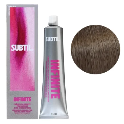 9/00 Безаміачна стійка крем-фарба для волосся, 60 мл Permanent Hair Color INFINITE SUBTIL (дуже світлий блондин натуральний інтенсивний)