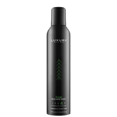 Еко лак-спрей без газу для волосся з сильною фіксацією (4), 300 мл Eco Hair Spray FLEXI Luxury Hair Pro GREEN LIGHT
