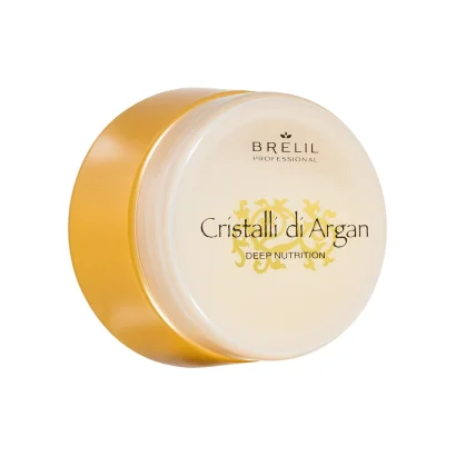Маска для глибокого живлення з олією Арганії і Алое, 250 мл Maschera Deep Nutrition Cristalli di Argan BIO TRAITEMENT BRELIL Professional