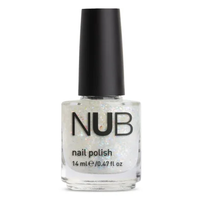 Лак для нігтів NUB Nail Polish №075 Кольорова слюда на прозорій основі, 14 мл 