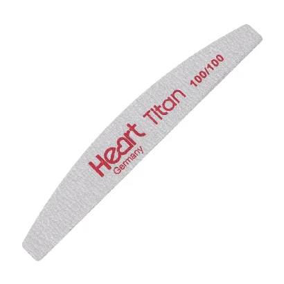 Пилка для нігтів 100/100 грит півмісяць TITAN Half Heart