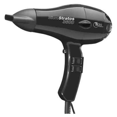 Фен без іонізації потужністю 2000-2200W Micro Stratos 3600 (колір: Black) 100002 TICO Professional
