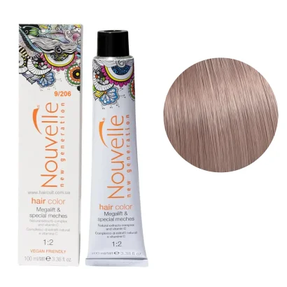 9/206 Крем-фарба для волосся перманентна, 100 мл Hair Color Nouvelle (глибокий золотий бустер)