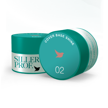Основа камуфлююча з шимером SILLER Proffesional Shine Cover Base №002 Бежева, 30 мл 