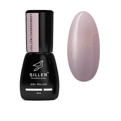 Основа камуфлююча з шиммером, 8 мл №001 Shine Cover Base SILLER Proffesional                 