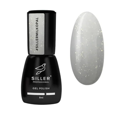 Основа молочна з шимером, 8 мл Milky Opal Base SILLER Proffesional 