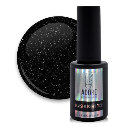 ADORE Flashlight Тор Фініш cвітловідбивний 7,5мл  №01 Silver