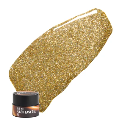 NUB Spider gel Flash Гель-павутинка світловідбивна 5 мл №2 Золото 