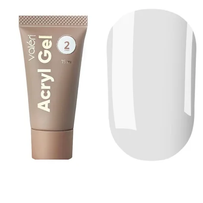 Акрил-гель VALERI Acryl Gel №02 Прозорий, 15 мл 