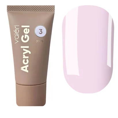 Акрил-гель VALERI Acryl Gel №03 Молочно-рожевий, 30 мл 