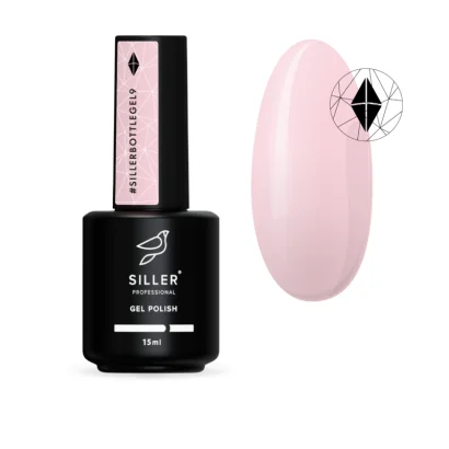 Гель рідкий для укріплення нігтів SILLER Professional Bottle Gel №09 Напівпрозорий беж, 15 мл 